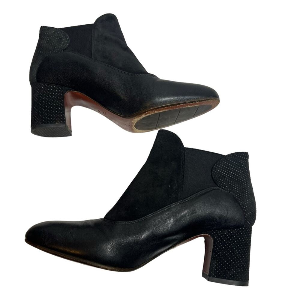Chie Mihara micro stud suede‎ and leather boots Sz 39.5